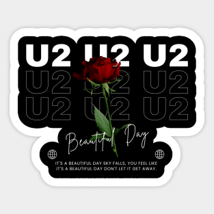 U2 // Flower Sticker